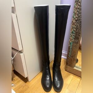 Stuart  Weizman Black Over-the-Knee Boots